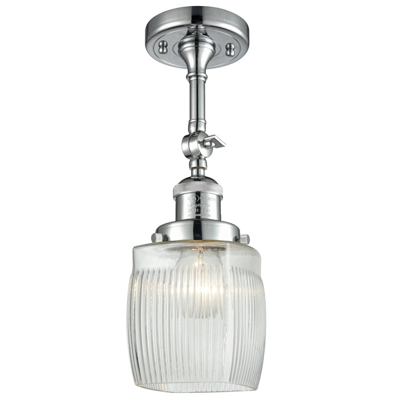 Plafonnier semi-encastré 4,5 po Saroyan, Ampoule DEL 6 watts Vinage, Grainé, Or satiné