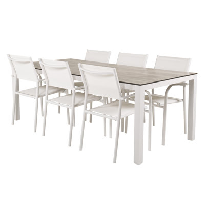 Drishya 6 - Person Patio Dining Set with Rectangular Table