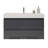 Carnetta Single Bathroom Vanity with Wood, Acrylic Top-1416124934