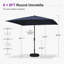 Parasol de terrasse carré 8 'x 8'-1342479183