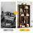 70.9" Tall Bookcase, 6-Tier Bookshelf With Back Panel For Home Office