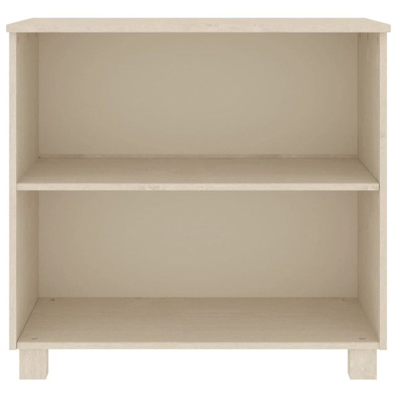 Lanishia 80cm H x 85cm W Bookcase, Honey Brown