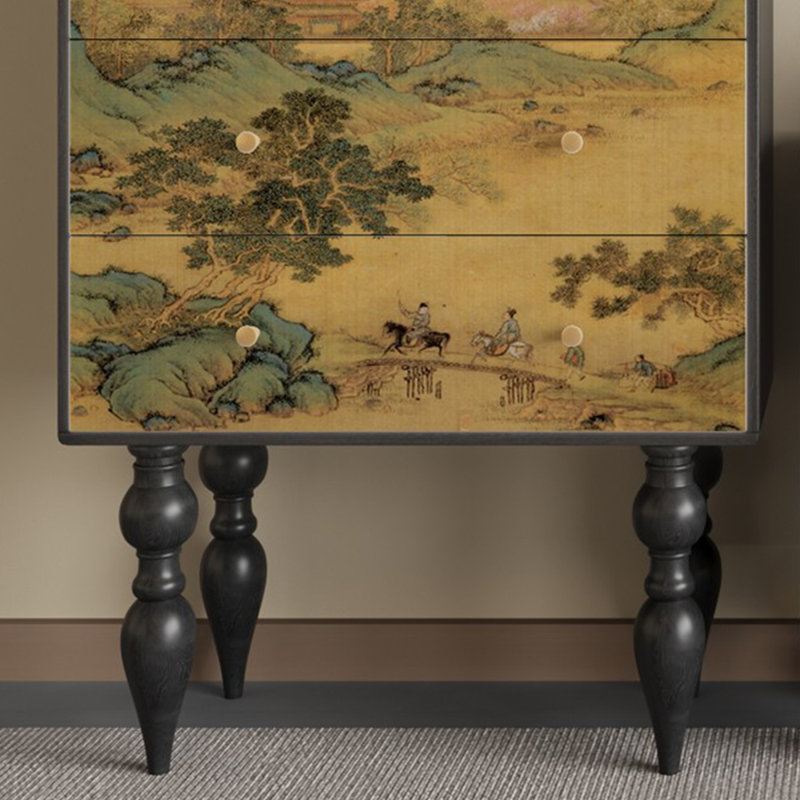 Commode de rangement rétro de style chinois