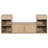 All-In-One Entryway Storage Bench With Cushion Compartments Drawers And Open Shelves For Hallways-879946232
