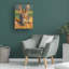 Art mural sur toile tendue - "Peek-a-Burro" par Rita Kirkman pour décoration de salon, de chambre à coucher ou de bureau - 18 x 24