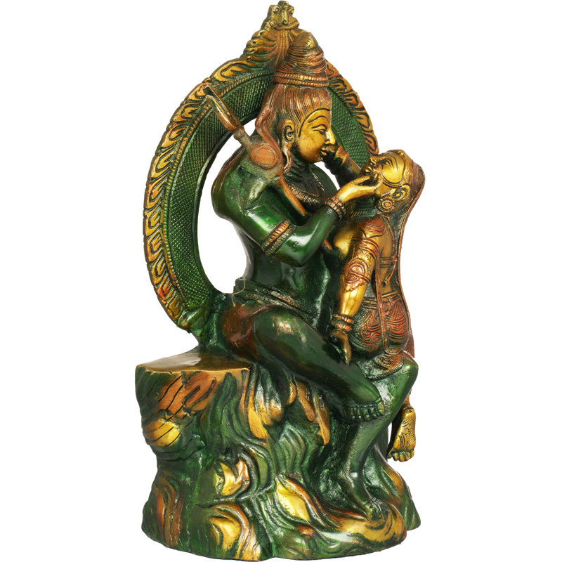 Religious & Spiritual Figurines & Sculptures, Green/Brown