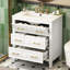 Meuble-lavabo classique 30 po avec 3 tiroirs, tableau de haute qualité et meuble-lavabo en céramique de style rétro avec tiroirs équipés pour le rangement-1710975349