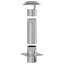Chimney Head Extension Silver Stainless Steel-1050208751