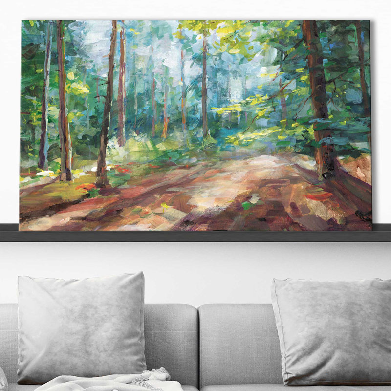 Woodland Reverie - Peinture, L 30 po x H 18 po, Toile tendue