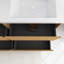 Meuble-lavabo double autoportant 60 po avec plateau en résine intégré 60 po-780253044