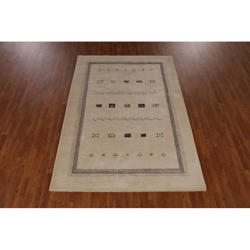 Tapis tribal à motif géométrique Gabbeh