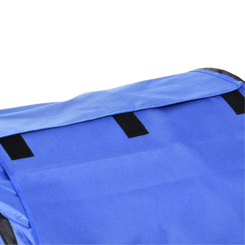7 appareils de dressage d'agilité pour chien - couleur bleue avec des tunnels, des poteaux de tissage, des haies réglables, un anneau de saut, une boîte de pause et un mélange de sifflets 7 pièces