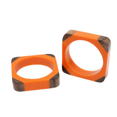 Quatro Napkin Rings - White