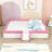 Upholstered Loft Bed Frame With Fence-1116620256