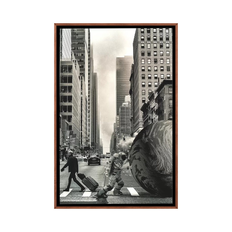 Struggle Is Real by Rob Hakemo - Print on Canvas, Classic Brown Wood Framed, 66.04 cm H x 45.72 cm W