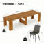 Ensemble de table de salle à manger de cuisine avec chaises, console extensible-134369126-134369128