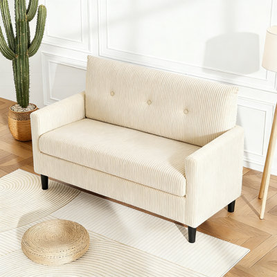Embrace Supreme Relaxation: causeuse 50 po avec coussins moelleux