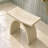 Freestanding Shower Seat Solid Surface Shower Stool（Milk-coffee）-137439463