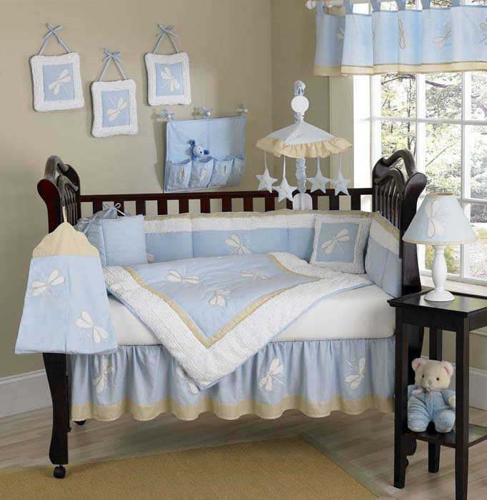 Dragonfly crib cheap bedding set