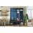Hall Tree With 4 Hidden Hanging Hooks, Versatile Walnut Seating Bench With 8 Doors, Entryway Shoe Cabinet With Open Compartment For Living Room-2138238323