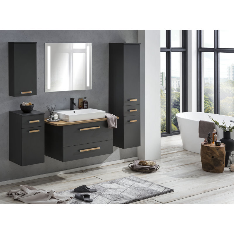 Duo Bathroom Cabinet, Anthracite