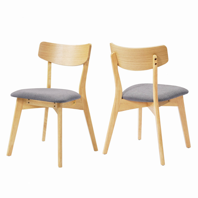 Chaises de salle à manger rembourrées Mid-Century, 2