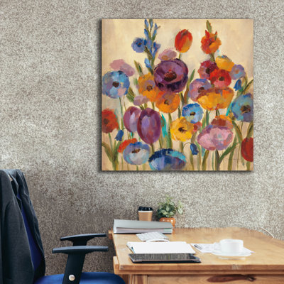 Garden Hues 1' by Silvia Vassileva Canvas Wall Art, 37" x 37"