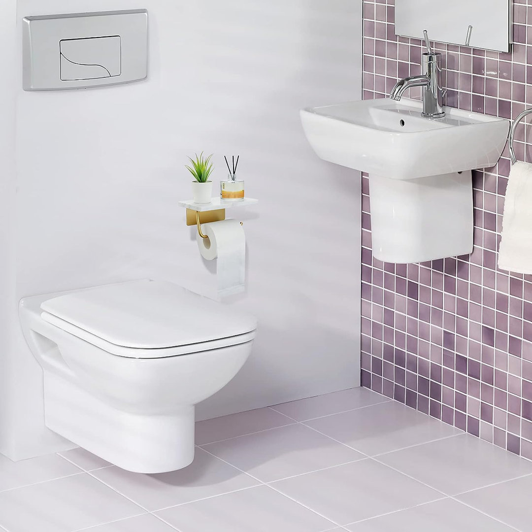 Wall Mounted Toilet Paper Holder Bassetts