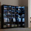 Vitrine de coin avec lumière DEL