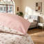 Ensemble d'édredon à motif floral 3 pièces pour grand lit rose pour femme