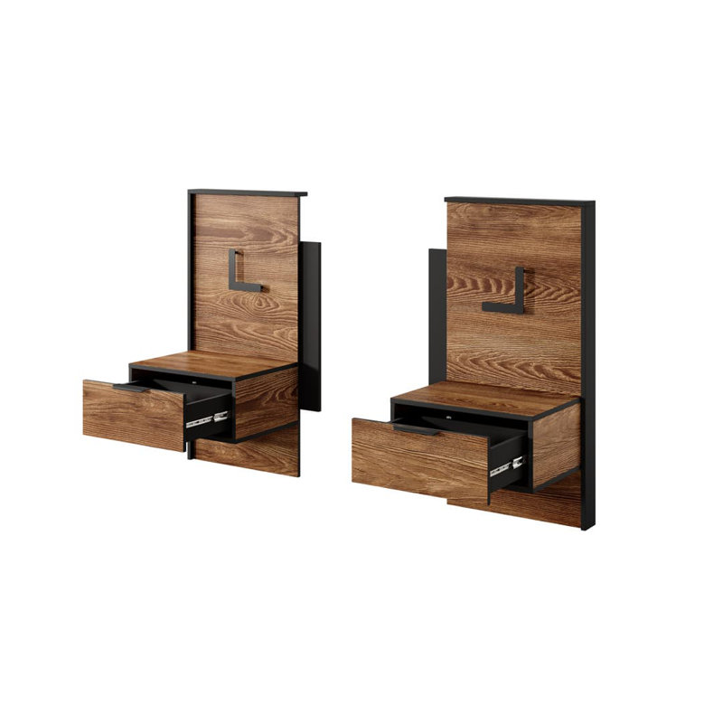 Spritzky 48.8cm W Manufactured Wood Bedside Table