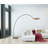 Rushell 82'' Black LED Arched Floor Lamp with USB-1187482706