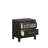 Andrien 2-Drawer Solid Wood Nightstand in Black