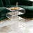 3-Tier S-Shaped Clear Acrylic Magazine Rack, Modern Side Table & Nightstand For Living Room & Bedroom，Clear-1329681524
