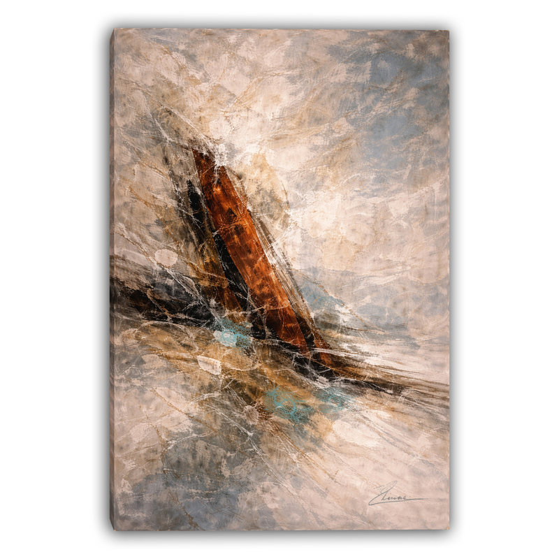 «Copper Crossing», art mural sur toile tendue, L 36 po x H 48 po x P 1,5 po