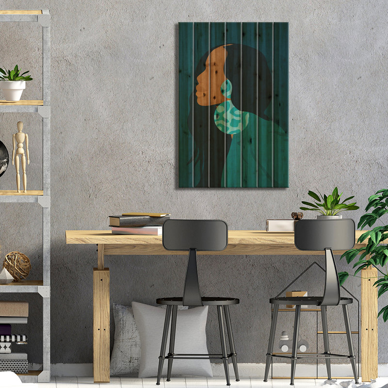 «Cheryl on Wood» par Reyna Noriega, H 40 po x l 26 po x P 1,5 po