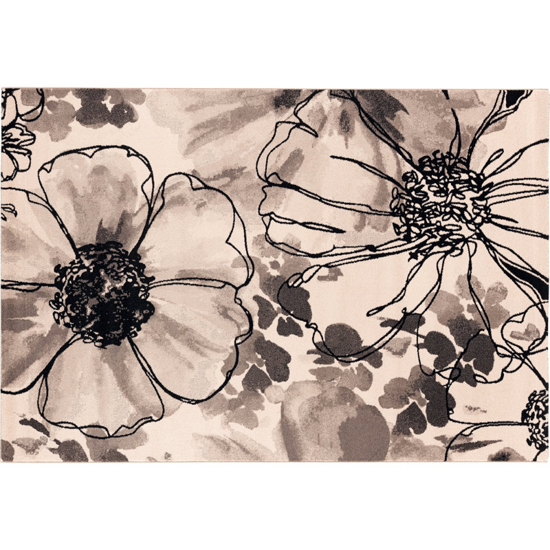 Pignataro Floral Hand Woven Area Rug, Rectangle 80 x 150cm