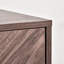 Buffet buffet, armoire de cuisine à double porte à chevrons, armoire d'appoint avec tablette réglable