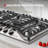 30 in. Gas Cooktop in Stainless Steel with 5 Burners, 41,300 BTU Total Output, Dual Ring Power Burner, NG/LPG Convertible, CSA Certified-127419052