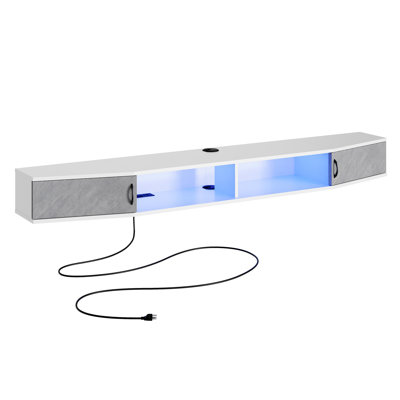 Meuble télé flottant pour téléviseur de 85 po ou moins
