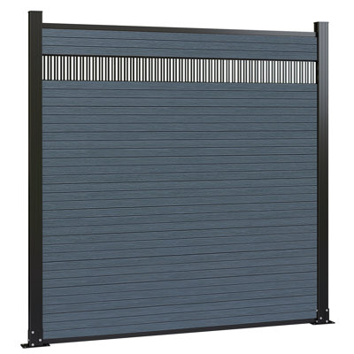 Composite Privacy Fence Panels With Decorative Cutouts