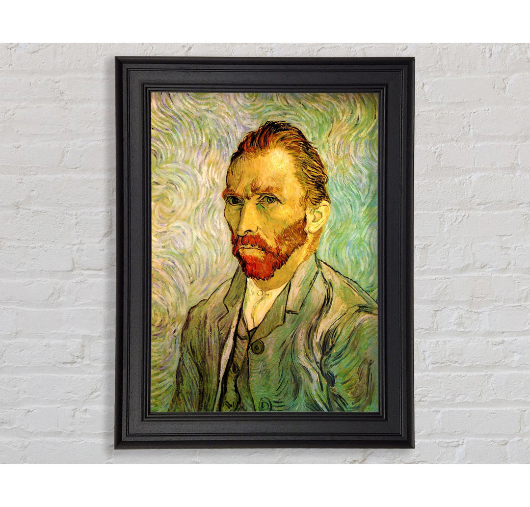 Van Gogh Selbstporträt 2 Gerahmter Druck