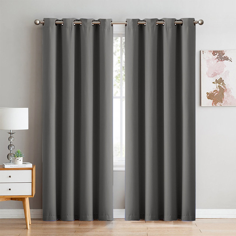 Rohde Blackout Sliding Panel, 46cm Width x 72cm Drop, Charcoal