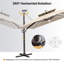 Parasol en porte-à-faux avec base lestée 11 x 9 pi-1459292732-1459292729