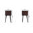 11.81'' W Solid Wood Nightstand-750606754