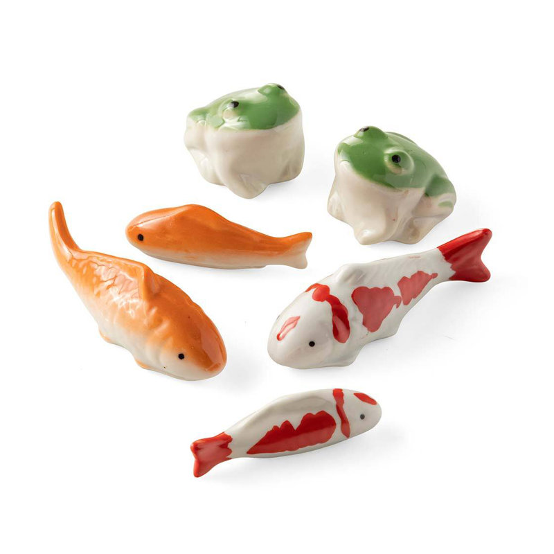 Mintun Whimsical Ceramic Floating Frogs