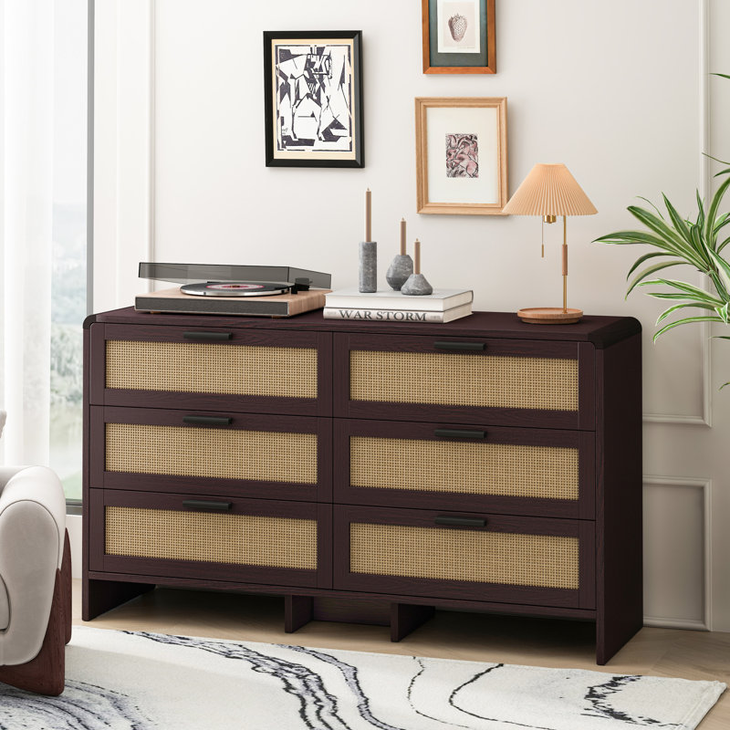 6 Cabinet, Arc Shaped Corner For Craft Room 6, Laundry Hamper Storage, Walnut/Natural