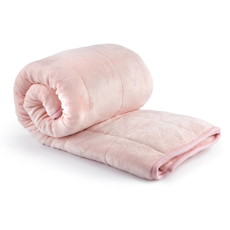 Hornsey Throw Blanket, Blush Pink, W127 x L152cm