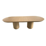 Cromwell 108" Dining Table  Raw Oak Wood Finish, Modern Design