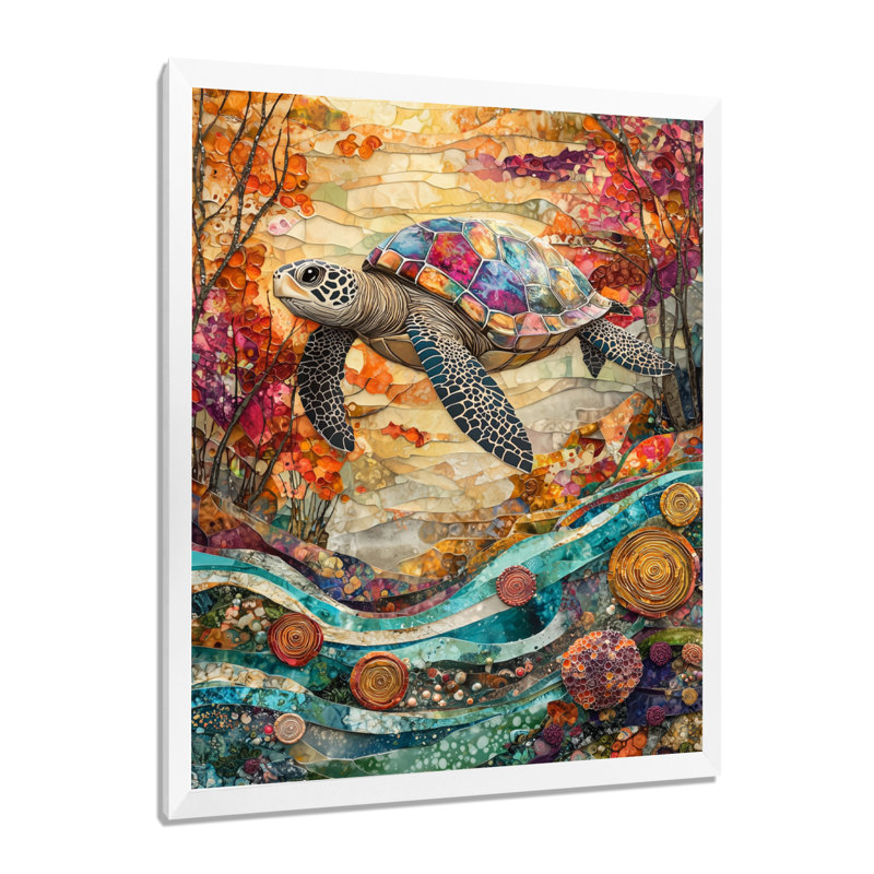 Coey - animaux, art mural, H 44 po x l 34 po, Reproduction encadrée d'une seule photo, Blanc